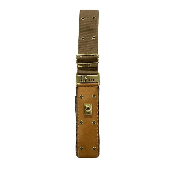 Auth DIOR/ChristianDior Street Chic, Trotter - Beige Brown Jacquard Leather - Picture 5 of 16